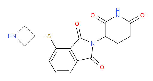 4-(azetidin-3-ylthio)-2-(2,6-dioxopiperidin-3-yl)isoindoline-1,3-dione