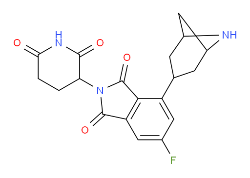 4-(6-azabicyclo[3.1.1]heptan-3-yl)-2-(2,6-dioxopiperidin-3-yl)-6-fluoroisoindoline-1,3-dione