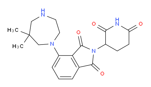 4-(6,6-dimethyl-1,4-diazepan-1-yl)-2-(2,6-dioxopiperidin-3-yl)isoindoline-1,3-dione