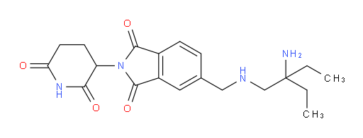 5-(((2-amino-2-ethylbutyl)amino)methyl)-2-(2,6-dioxopiperidin-3-yl)isoindoline-1,3-dione