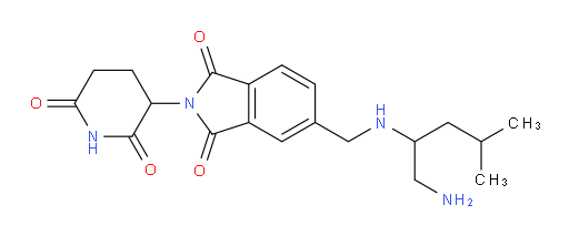 5-(((1-amino-4-methylpentan-2-yl)amino)methyl)-2-(2,6-dioxopiperidin-3-yl)isoindoline-1,3-dione
