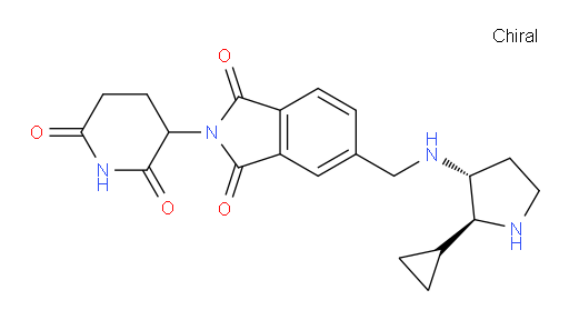 5-((((2S,3R)-2-cyclopropylpyrrolidin-3-yl)amino)methyl)-2-(2,6-dioxopiperidin-3-yl)isoindoline-1,3-dione