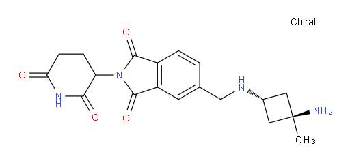 5-((((1r,3r)-3-amino-3-methylcyclobutyl)amino)methyl)-2-(2,6-dioxopiperidin-3-yl)isoindoline-1,3-dione