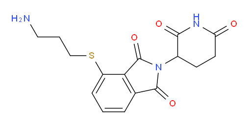 4-((3-aminopropyl)thio)-2-(2,6-dioxopiperidin-3-yl)isoindoline-1,3-dione