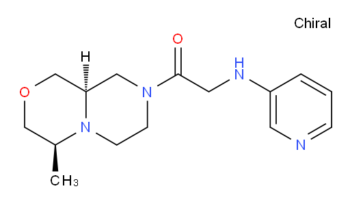 1-((4S,9aR)-4-methylhexahydropyrazino[2,1-c][1,4]oxazin-8(1H)-yl)-2-(pyridin-3-ylamino)ethanone