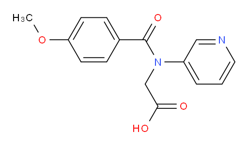 2-(4-methoxy-N-(pyridin-3-yl)benzamido)acetic acid