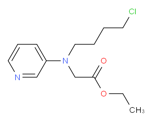 ethyl 2-((4-chlorobutyl)(pyridin-3-yl)amino)acetate