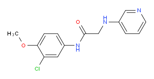 N-(3-chloro-4-methoxyphenyl)-2-(pyridin-3-ylamino)acetamide