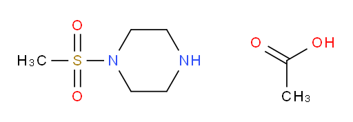 1-(methylsulfonyl)piperazine acetate