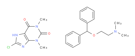 8-chloro-1,3-dimethyl-1H-purine-2,6(3H,7H)-dione compound with 2-(benzhydryloxy)-N,N-dimethylethanamine (1:1)