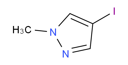 1-Methyl-4-iodopyrazole;4-iodo-N-Methylpyrazole;1-Methyl-4-iodo-pyrazole;4-IODO-1-METHYL-1H-PYRAZOLE;1-METHYL-4-IODO-1H-PYRAZOLE;4-Iodo-1-Methylpyrazole, 97+%;1H-pyrazole, 4-iodo-1-methyl-;1-Methyl-4-iodo-1H-pyrazole,97%;1-Methyl-4-iodo-1H-pyrazole, 97% 1GR