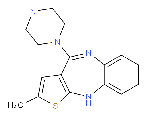 LY 170055;Desmethylolanzapine;4'-Desmethylolanzapine;Olanzapine N-DesMethyl Metabolite;Desmethylolanzapine dihydrochloride;DesMethyl Olanzapine IMpurity (N-DesMethyl Olanzapine);2-Methyl-4-(1-Piperazinyl)-10H-Thieno-[2,3-b][1,5]Benzodiazepine;2-METHYL-4-(1-PIPERAZINYL)-10H-THIENOL[2,3-B][1,5]BENZODIAZEPINE;10H-Thieno[2,3-b][1,5]benzodiazepine, 2-methyl-4-(1-piperazinyl)-