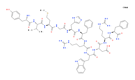 L-Tyrosyl-L-valyl-L-methionylglycyl-L-histidyl-L-phenylalanyl-L-arginyl-L-tryptophyl-L-α-aspartyl-L-arginyl-L-phenylalaninamide