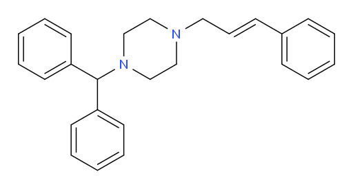 1-benzhydryl-4-(3-phenylallyl)piperazine