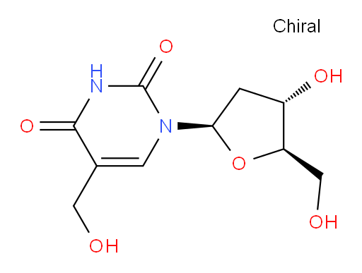 1-((2R,4S,5R)-4-hydroxy-5-(hydroxymethyl)tetrahydrofuran-2-yl)-5-(hydroxymethyl)pyrimidine-2,4(1H,3H)-dione