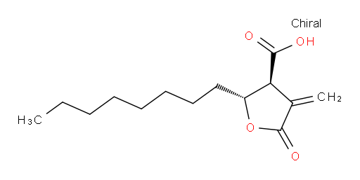 rel-(2R,3S)-Tetrahydro-4-methylene-2-octyl-5-oxo-3-furancarboxylic acid