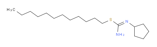 N'-cyclopentyl(dodecylsulfanyl)methanimidamide