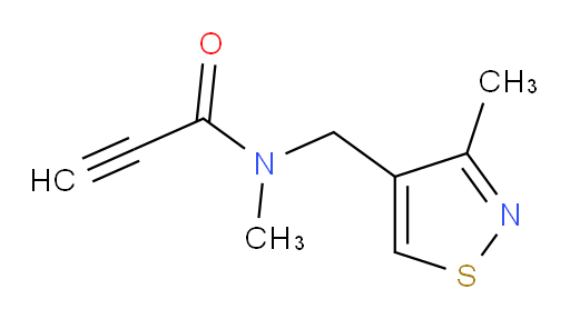 N-methyl-N-[(3-methyl-1,2-thiazol-4-yl)methyl]prop-2-ynamide