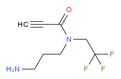 N-(3-aminopropyl)-N-(2,2,2-trifluoroethyl)prop-2-ynamide