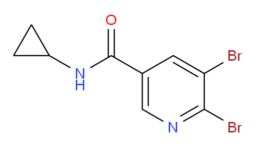 5,6-dibromo-N-cyclopropylpyridine-3-carboxamide