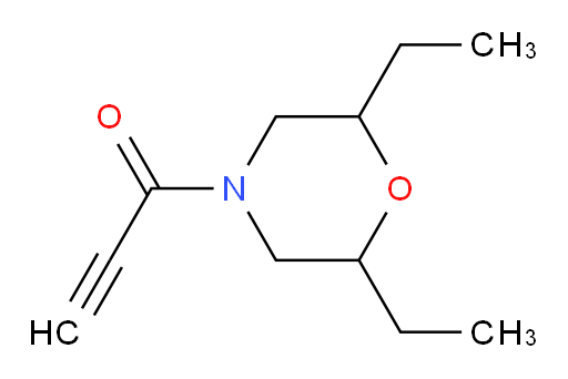 1-(2,6-diethylmorpholin-4-yl)prop-2-yn-1-one