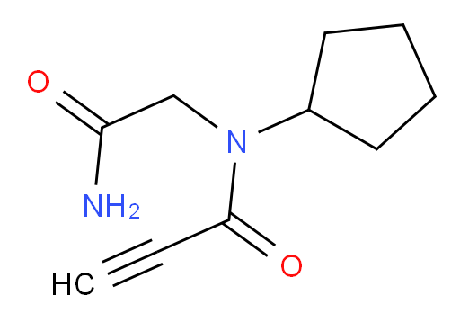 N-(carbamoylmethyl)-N-cyclopentylprop-2-ynamide