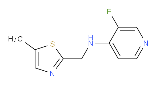 3-fluoro-N-[(5-methyl-1,3-thiazol-2-yl)methyl]pyridin-4-amine