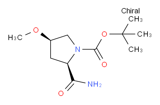 tert-butyl (2R,4R)-2-carbamoyl-4-methoxypyrrolidine-1-carboxylate