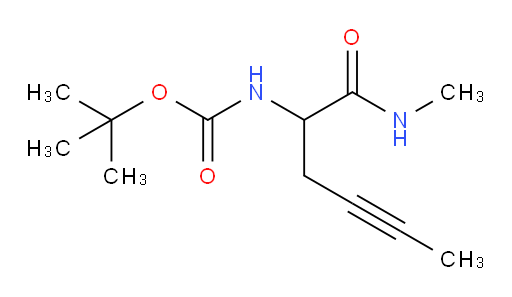 tert-butyl N-[1-(methylcarbamoyl)pent-3-yn-1-yl]carbamate
