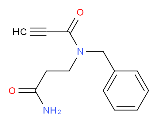 N-benzyl-N-(2-carbamoylethyl)prop-2-ynamide
