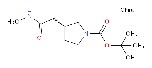 tert-butyl (3R)-3-[(methylcarbamoyl)methyl]pyrrolidine-1-carboxylate