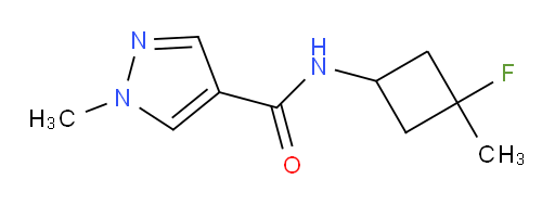 N-(3-fluoro-3-methylcyclobutyl)-1-methyl-1H-pyrazole-4-carboxamide