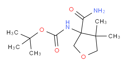 tert-butyl N-(3-carbamoyl-4,4-dimethyloxolan-3-yl)carbamate