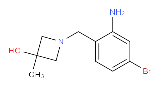 1-[(2-amino-4-bromophenyl)methyl]-3-methylazetidin-3-ol