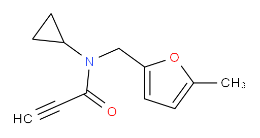 N-cyclopropyl-N-[(5-methylfuran-2-yl)methyl]prop-2-ynamide