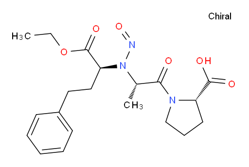 (S)-1-((S)-2-(((S)-1-ethoxy-1-oxo-4-phenylbutan-2-yl)(nitroso)amino)propanoyl)pyrrolidine-2-carboxylic acid
