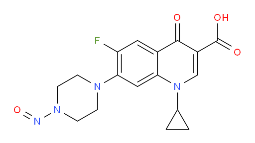 1-cyclopropyl-6-fluoro-7-(4-nitrosopiperazin-1-yl)-4-oxo-1,4-dihydroquinoline-3-carboxylic acid