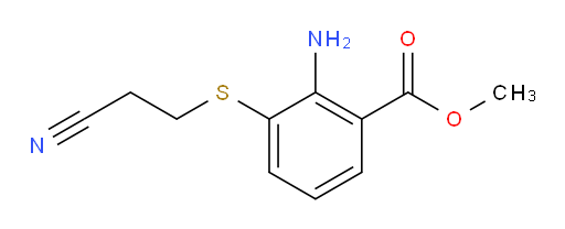 methyl 2-amino-3-((2-cyanoethyl)thio)benzoate