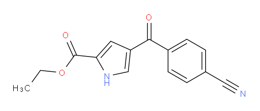 ethyl 4-(4-cyanobenzoyl)-1H-pyrrole-2-carboxylate