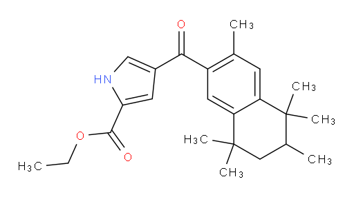 ethyl 4-(3,5,5,6,8,8-hexamethyl-5,6,7,8-tetrahydronaphthalene-2-carbonyl)-1H-pyrrole-2-carboxylate