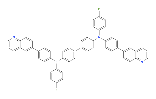 N4,N4'-bis(4-fluorophenyl)-N4,N4'-bis(4-(quinolin-6-yl)phenyl)-[1,1'-biphenyl]-4,4'-diamine