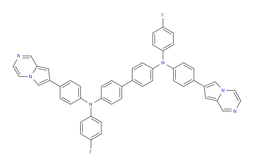 N4,N4'-bis(4-fluorophenyl)-N4,N4'-bis(4-(pyrrolo[1,2-a]pyrazin-7-yl)phenyl)-[1,1'-biphenyl]-4,4'-diamine