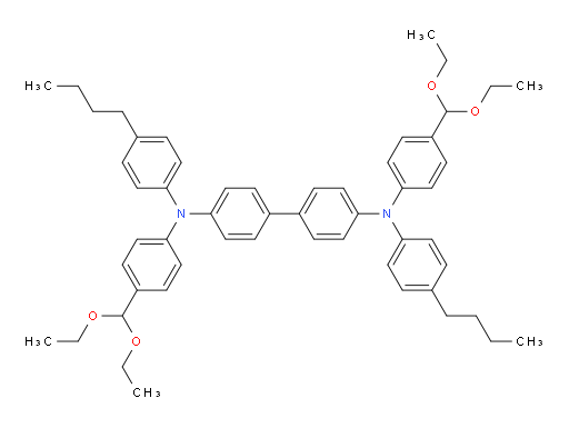 N4,N4'-bis(4-butylphenyl)-N4,N4'-bis(4-(diethoxymethyl)phenyl)-[1,1'-biphenyl]-4,4'-diamine