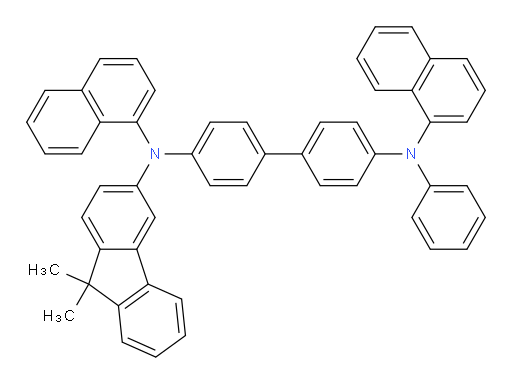 N4-(9,9-dimethyl-9H-fluoren-3-yl)-N4,N4'-di(naphthalen-1-yl)-N4'-phenyl-[1,1'-biphenyl]-4,4'-diamine