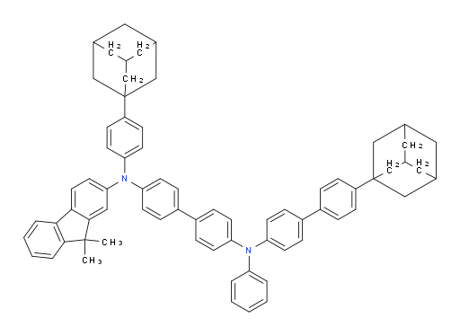 N4-(4'-(adamantan-1-yl)-[1,1'-biphenyl]-4-yl)-N4'-(4-(adamantan-1-yl)phenyl)-N4'-(9,9-dimethyl-9H-fluoren-2-yl)-N4-phenyl-[1,1'-biphenyl]-4,4'-diamine