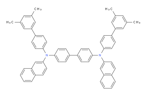 N4,N4'-bis(3',5'-dimethyl-[1,1'-biphenyl]-4-yl)-N4,N4'-di(naphthalen-2-yl)-[1,1'-biphenyl]-4,4'-diamine