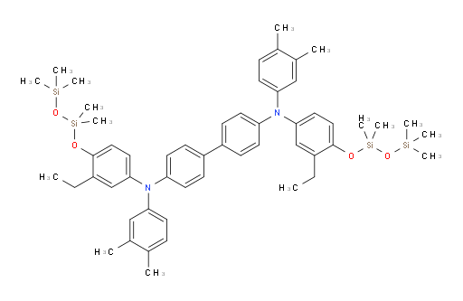 N4,N4'-bis(3,4-dimethylphenyl)-N4,N4'-bis(3-ethyl-4-((1,1,3,3,3-pentamethyldisiloxanyl)oxy)phenyl)-[1,1'-biphenyl]-4,4'-diamine