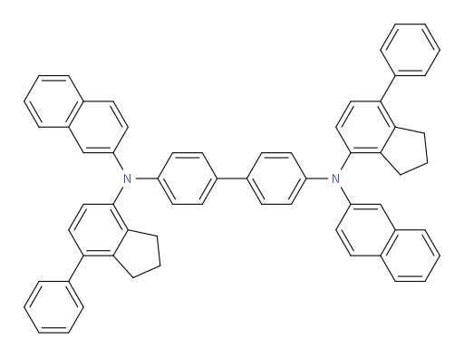 N4,N4'-di(naphthalen-2-yl)-N4,N4'-bis(7-phenyl-2,3-dihydro-1H-inden-4-yl)-[1,1'-biphenyl]-4,4'-diamine