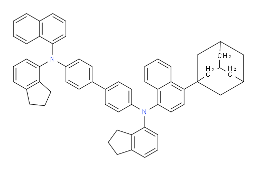N4-(4-(adamantan-1-yl)naphthalen-1-yl)-N4,N4'-bis(2,3-dihydro-1H-inden-4-yl)-N4'-(naphthalen-1-yl)-[1,1'-biphenyl]-4,4'-diamine