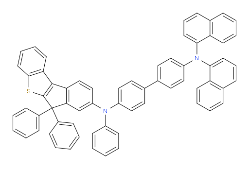 N4-(6,6-diphenyl-6H-benzo[b]indeno[1,2-d]thiophen-8-yl)-N4',N4'-di(naphthalen-1-yl)-N4-phenyl-[1,1'-biphenyl]-4,4'-diamine